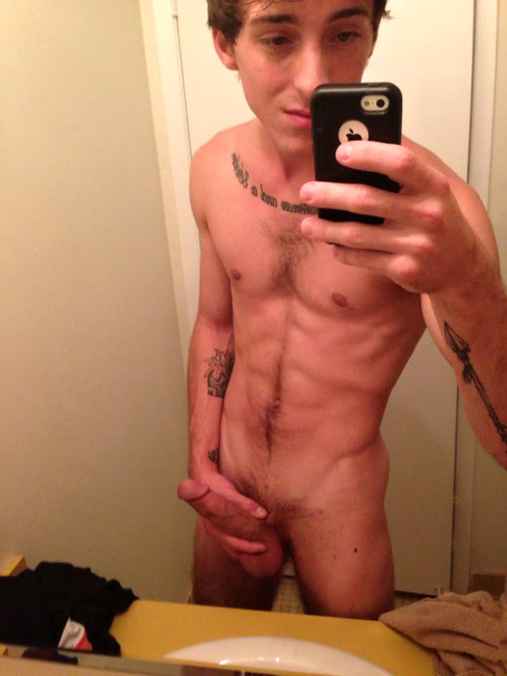 Selftaken Masturbating Pics from 22 y.o. Adam! His favourite Masturbating Place is in the shower! His Body is fit and his cut penis has quite good length...
